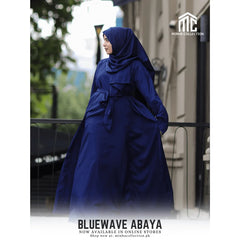 Blue Wave Abaya with Hijab Pakistan