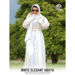 Buy White Elegant Abaya In Pakistan