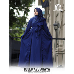 Elegant Blue Wave Abaya Pakistan
