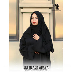 Jet Black Abaya