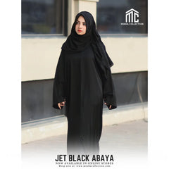 Jet Black Abaya