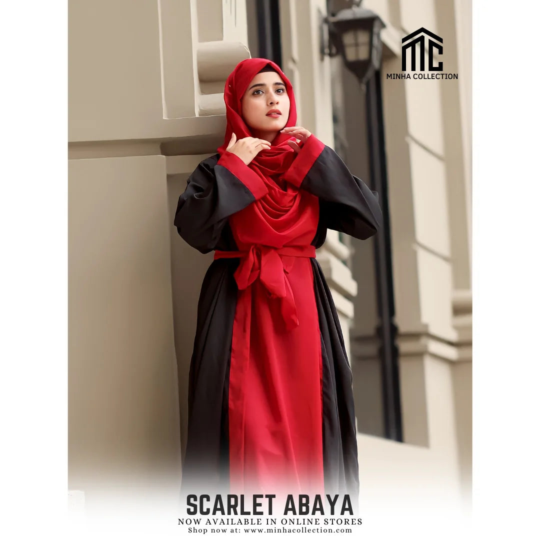 Modest Scarlet Abaya