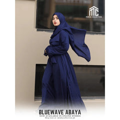 Open Blue Wave Abaya in Pakistan