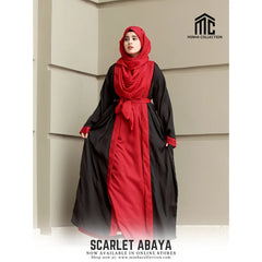 Scarlet Abaya with Belt