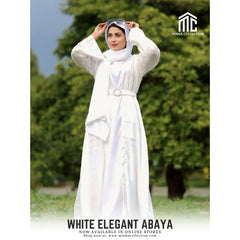 White Elegant Abaya In Pakistan