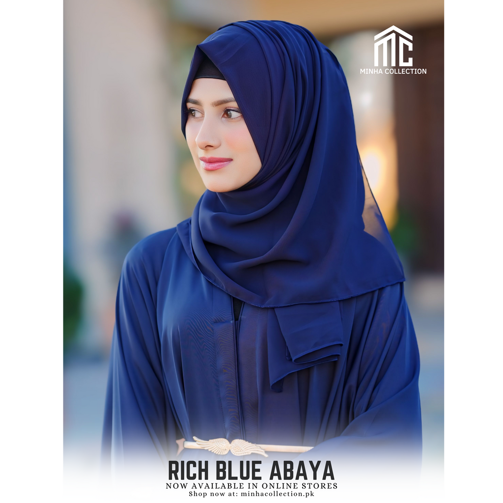 Rich Blue Abaya