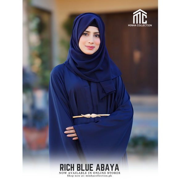 Rich Blue Abaya